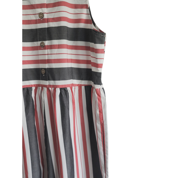 NEW Anthropologie Maeve Red Blue Striped Flare Jumpsuit - Various - Picture 13 of 13